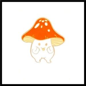 ˚✮ ༉‧ Fairy mushroom enamel Pin Festival Punk Gift Indie retro